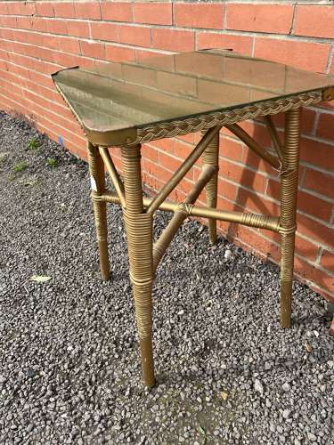 Glass Topped Table