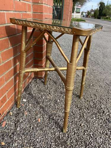 Glass Topped Table