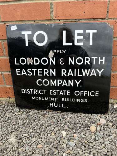 TO LET Railway Sign