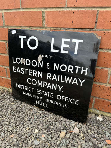 TO LET Railway Sign