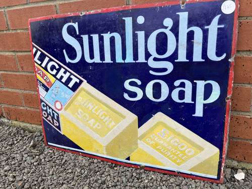 Sunlight Soap Enamel Sign
