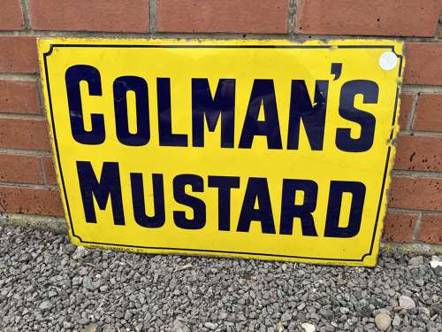 Colman’s Mustard Advertising Enamel Sign