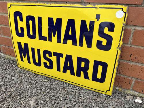 Colman’s Mustard Advertising Enamel Sign