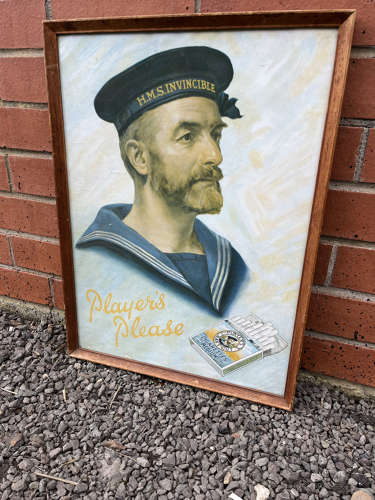 HMS Hero Print In Original Frame