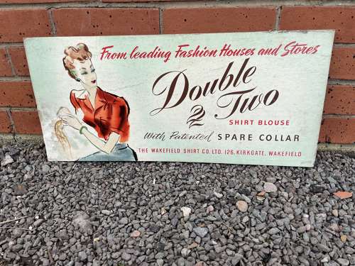 Double Two Blouse Card Advert