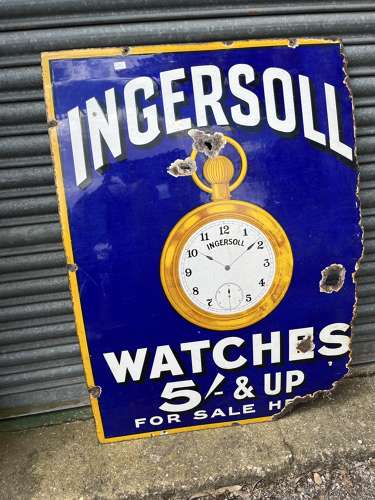 Ingersoll Enamel Sign