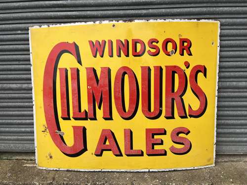 Gilmour Ales Enamel Sign