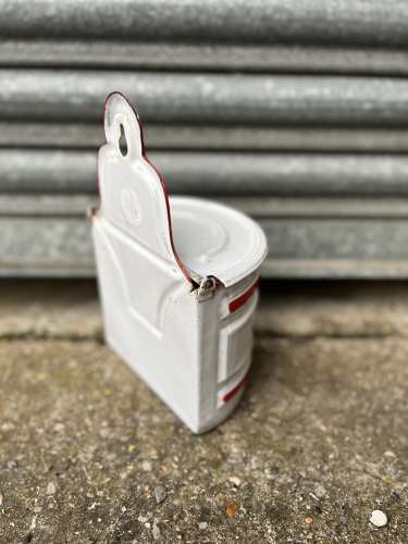 French Enamel Salt Store