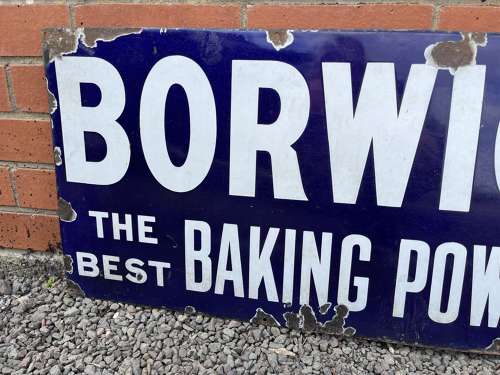 Borwicks Enamel Sign