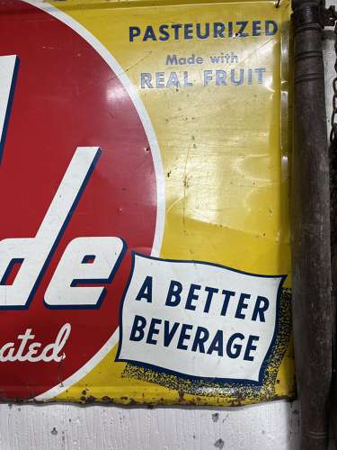 American Tin Tru-Ade Sign