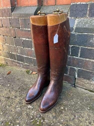 Brown Leather Riding Boots