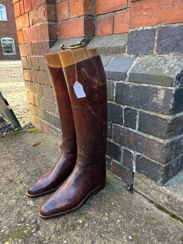 Brown Leather Riding Boots