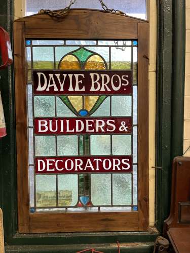 Stained Glass Advertising Panel