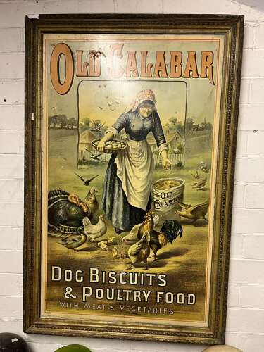 Old Calabar Framed Card Advertisement