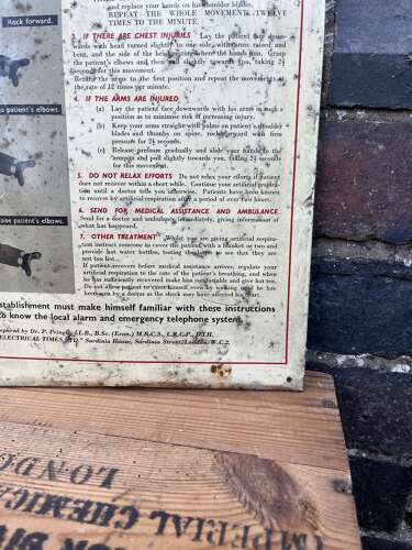 Tin Sign For Electric Shock Treatment