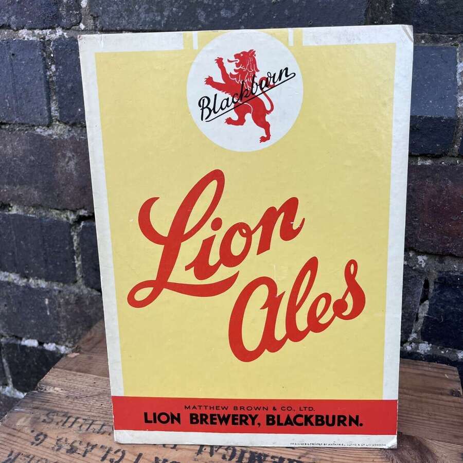 Lion Brewery Card Advertisement