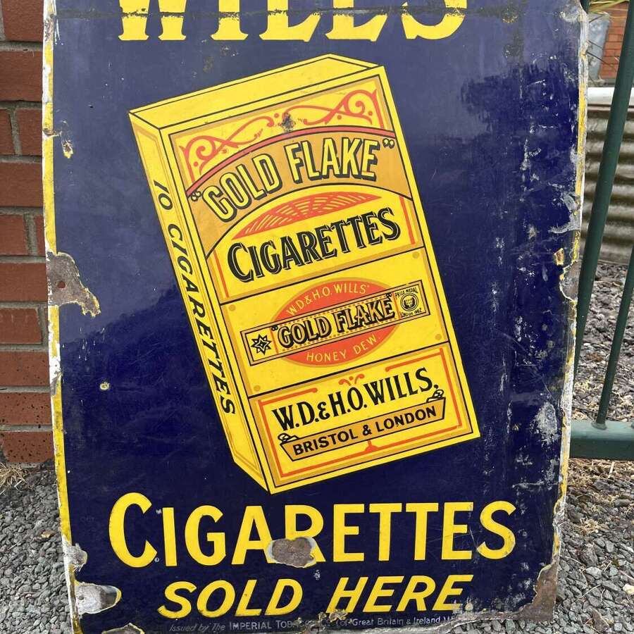 Will&rsquo;s Cigarette Enamel Sign