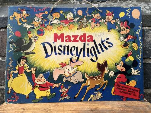 Mazda Disneylights Card Advert