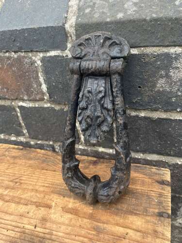Early Cast Iron Large Door Knocker