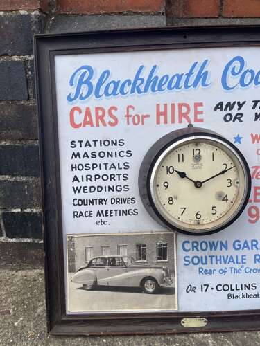 Blackheath Coaches Advertising Clock