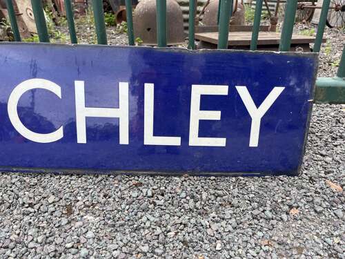 East Finchley Enamel Sign