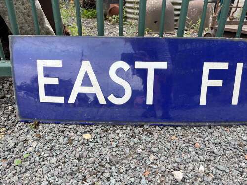 East Finchley Enamel Sign