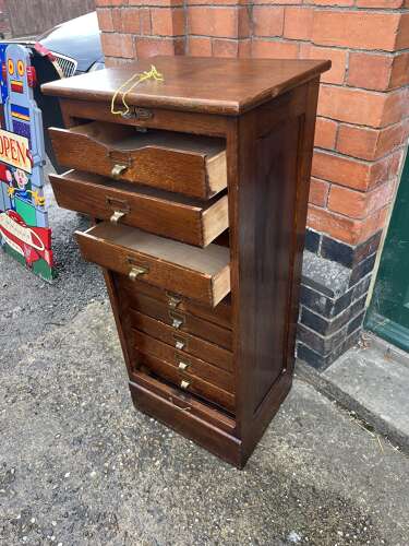 Tambour Front Filing Cabinet