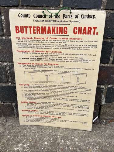 Buttermaking Chart Lindsey Council