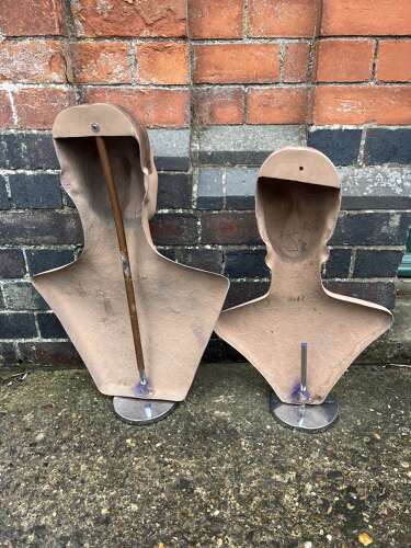 Pair of shop mannequin busts