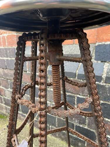 Stool with chain detailing