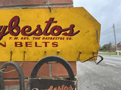 Raybestos fan belt display