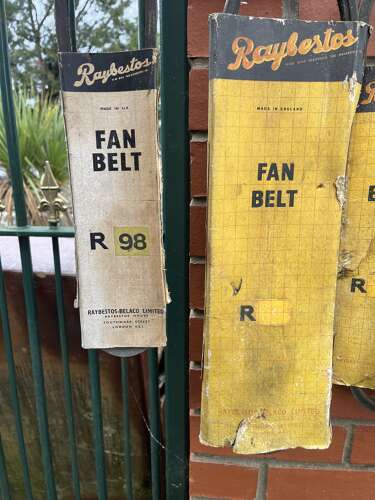 Raybestos fan belt display