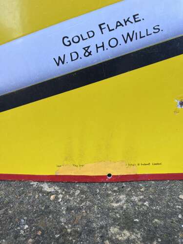 Wills Gold Flake Cigarettes Enamel Sign