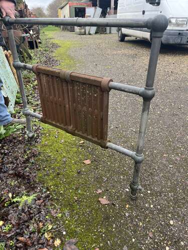 Heated Brass Towel Rail