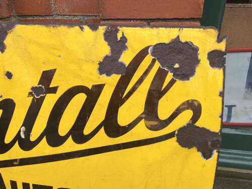 British Bentall Cars Enamel Sign