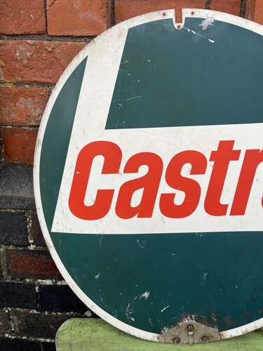 Double Sided Castrol Spin Sign