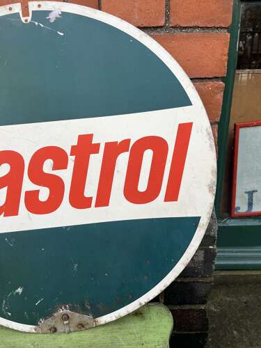 Double Sided Castrol Spin Sign