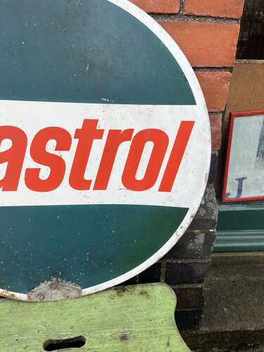 Double Sided Castrol Spin Sign
