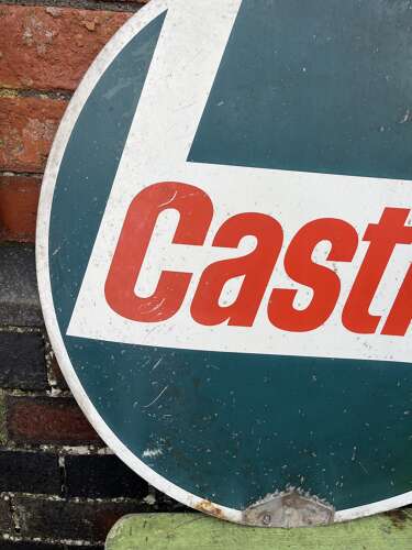 Double Sided Castrol Spin Sign