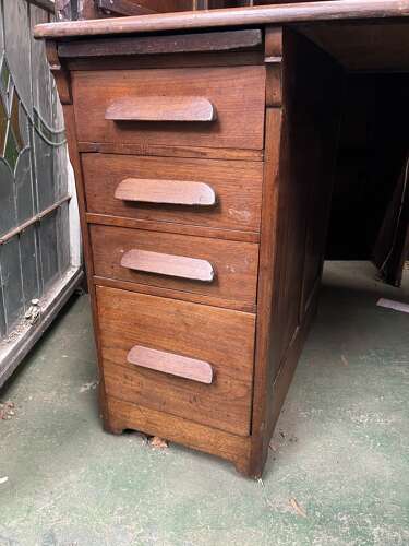 Oak Roll Top Desk