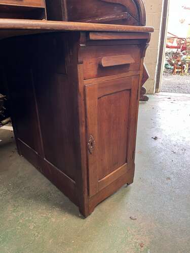 Oak Roll Top Desk