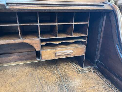 Oak Roll Top Desk