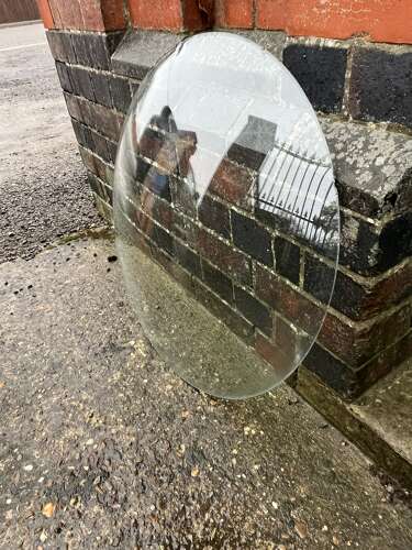 Circular Domed Plate Glass