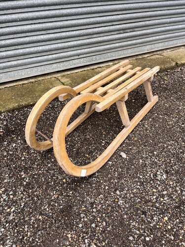 Wooden sledge