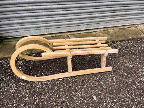 Wooden sledge