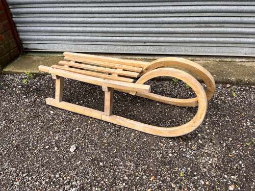 Wooden sledge