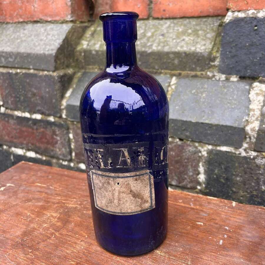 Cobalt Blue Chemist Bottle
