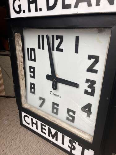 Large Gensign Advertising Clock