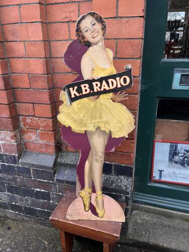 K.B. Radio Card Advertisement