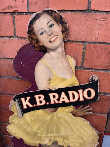 K.B. Radio Card Advertisement